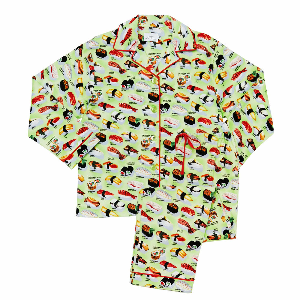 Sushi Flannel Pajama - Wasabi Wide Wasabi