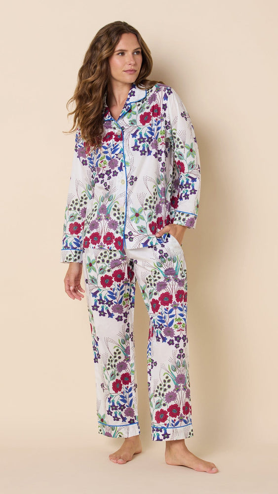 Blossom Luxe Pima Pajama Main White
