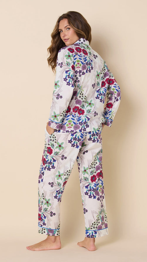 Blossom Luxe Pima Pajama Hover White