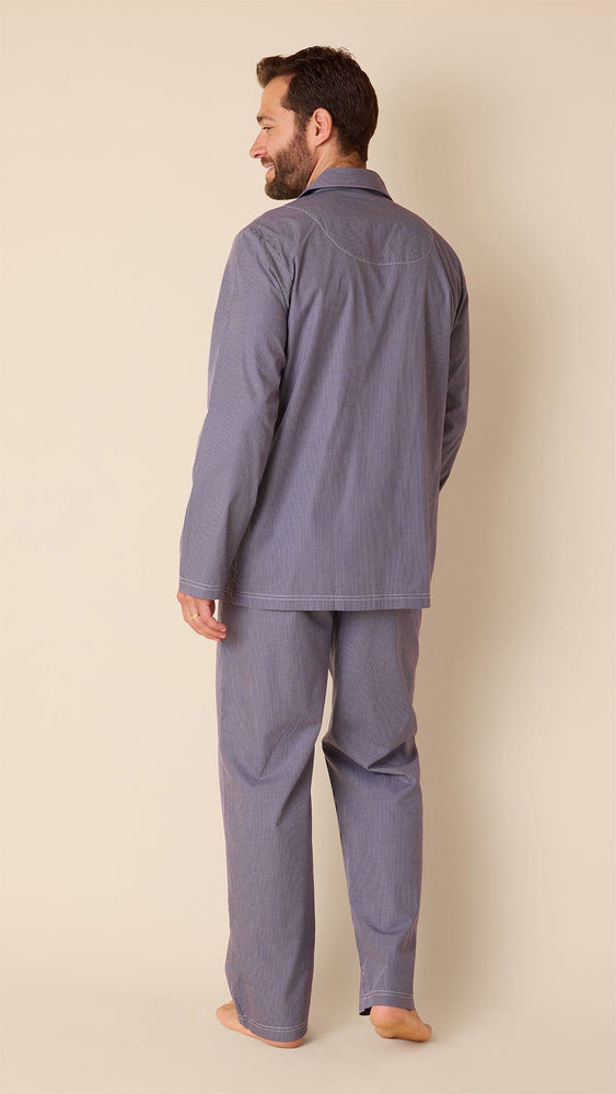 Charleston Men's Luxe Pima Pajama - Navy Hover Navy