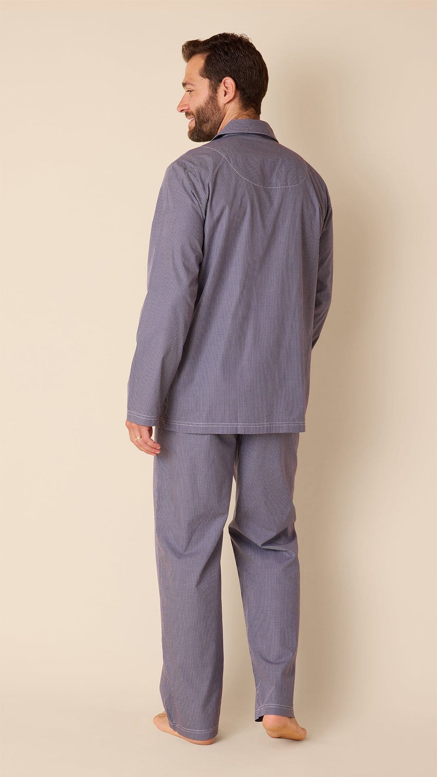 Charleston Men's Luxe Pima Pajama - Navy Hover Navy