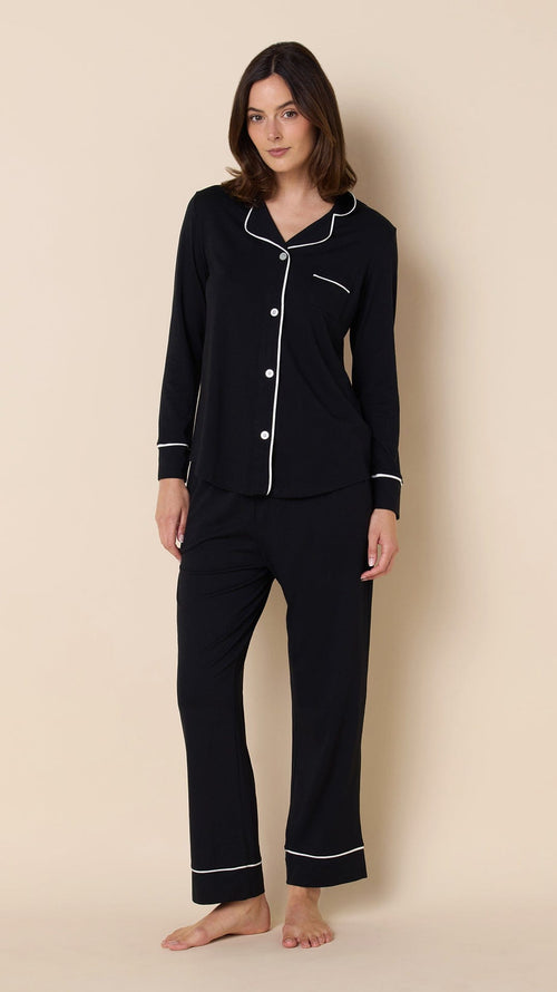 Classic Pima Knit Pajama - Black Hover Black