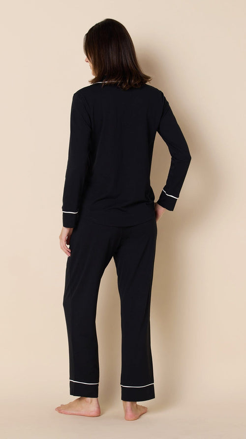 Classic Pima Knit Pajama - Black Extra Black