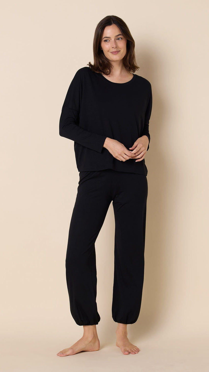 Classic Pima Knit Pullover Set - Midnight Main Midnight