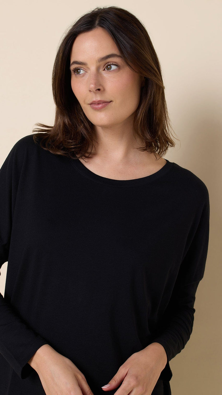 Classic Pima Knit Pullover Set - Midnight Hover Midnight