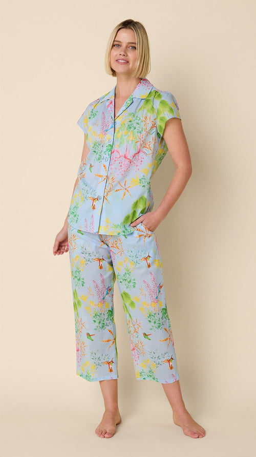 Hummingbird Voile Capri Extra Blue