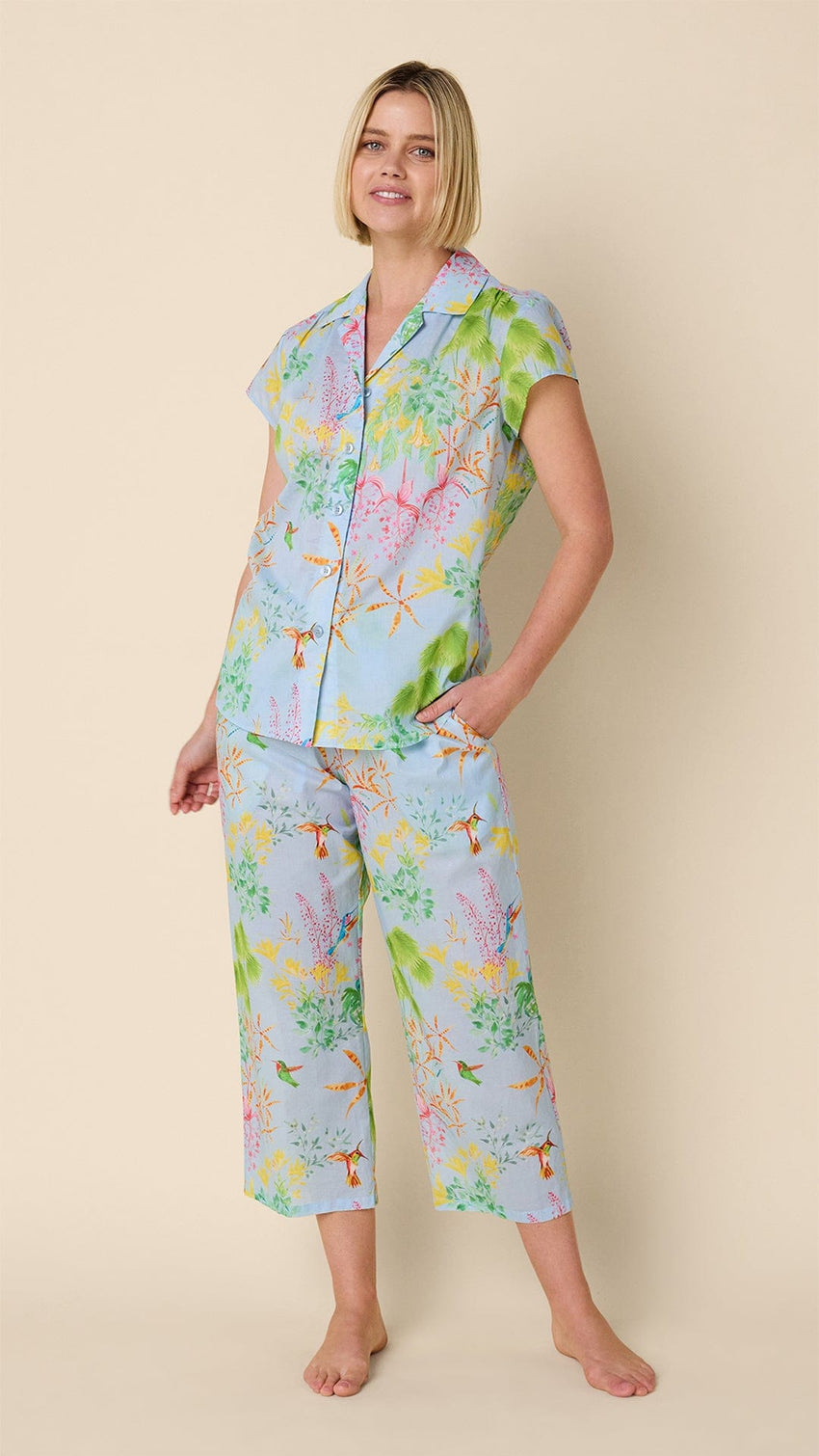Hummingbird Voile Capri Extra Blue