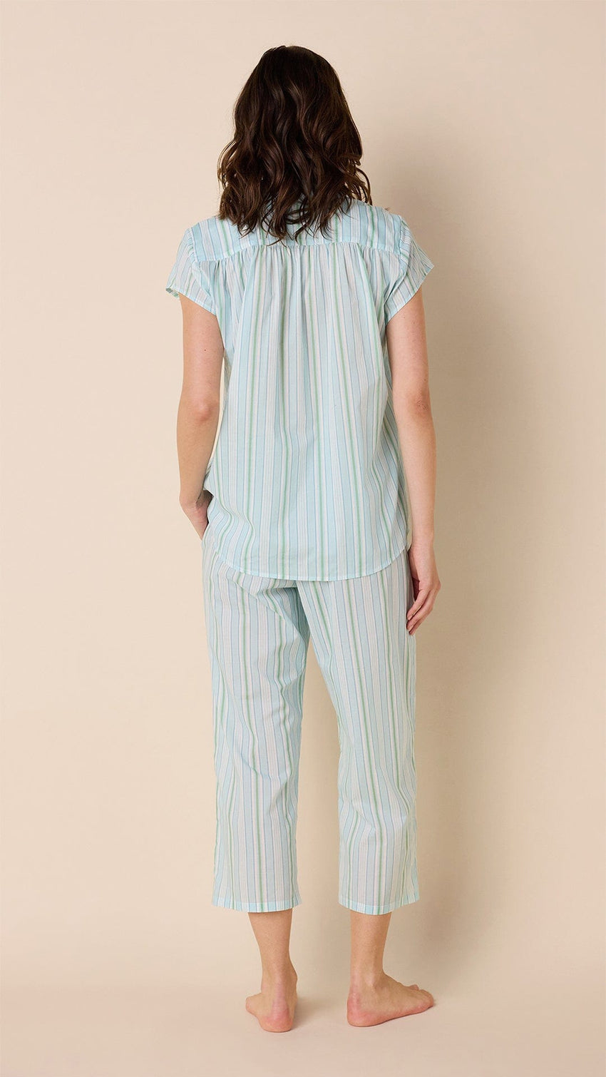 Nantucket Stripe Stripe Voile Capri Hover Blue