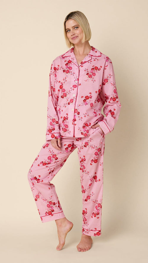 Sorbet Roses Voile Pajama Main Pink