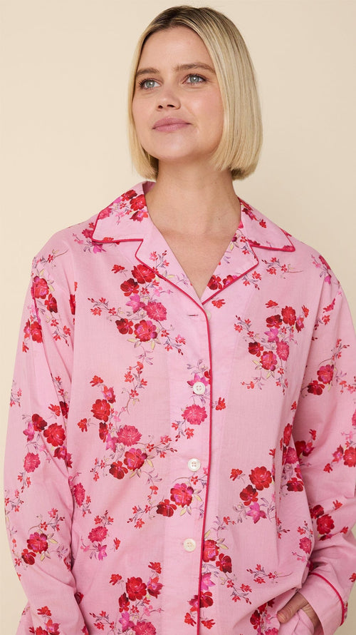 Sorbet Roses Voile Pajama Extra Pink