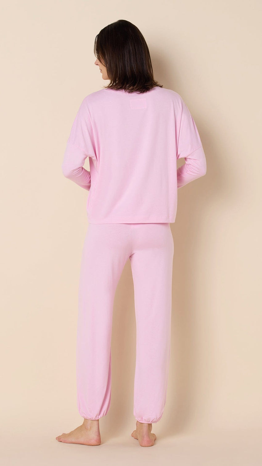 Classic Pima Knit Pullover Set - Pink Moment Extra Pink Moment