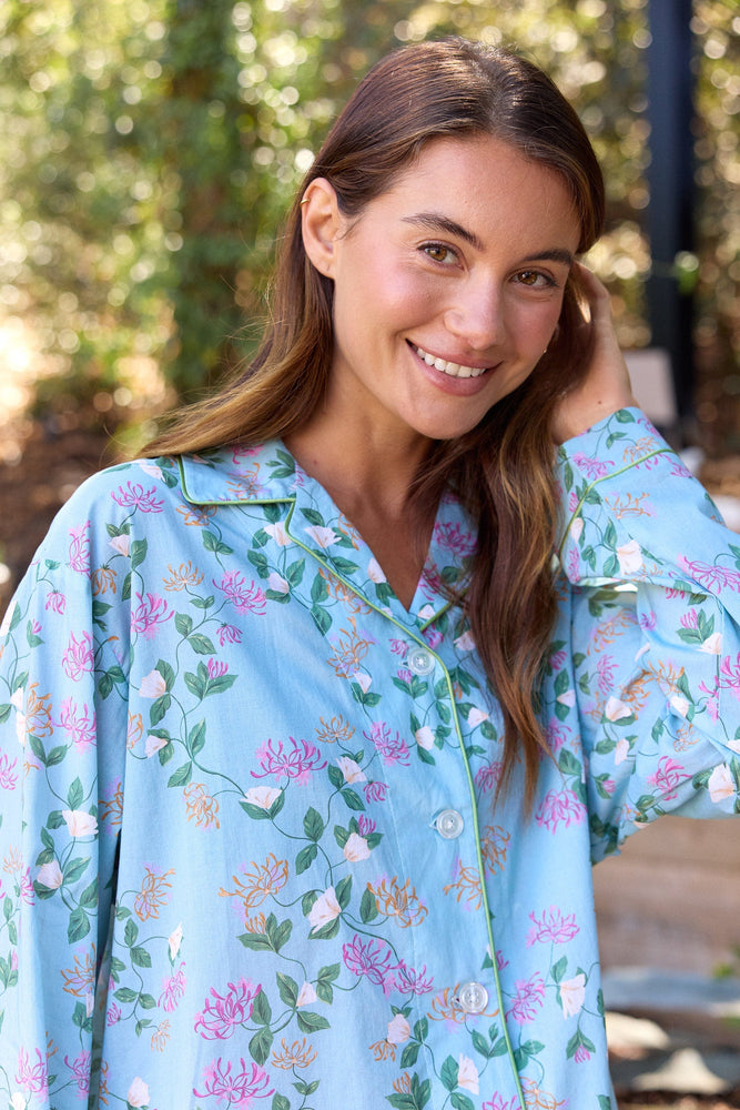 Pippa Voile Pajama Extra Wide Green