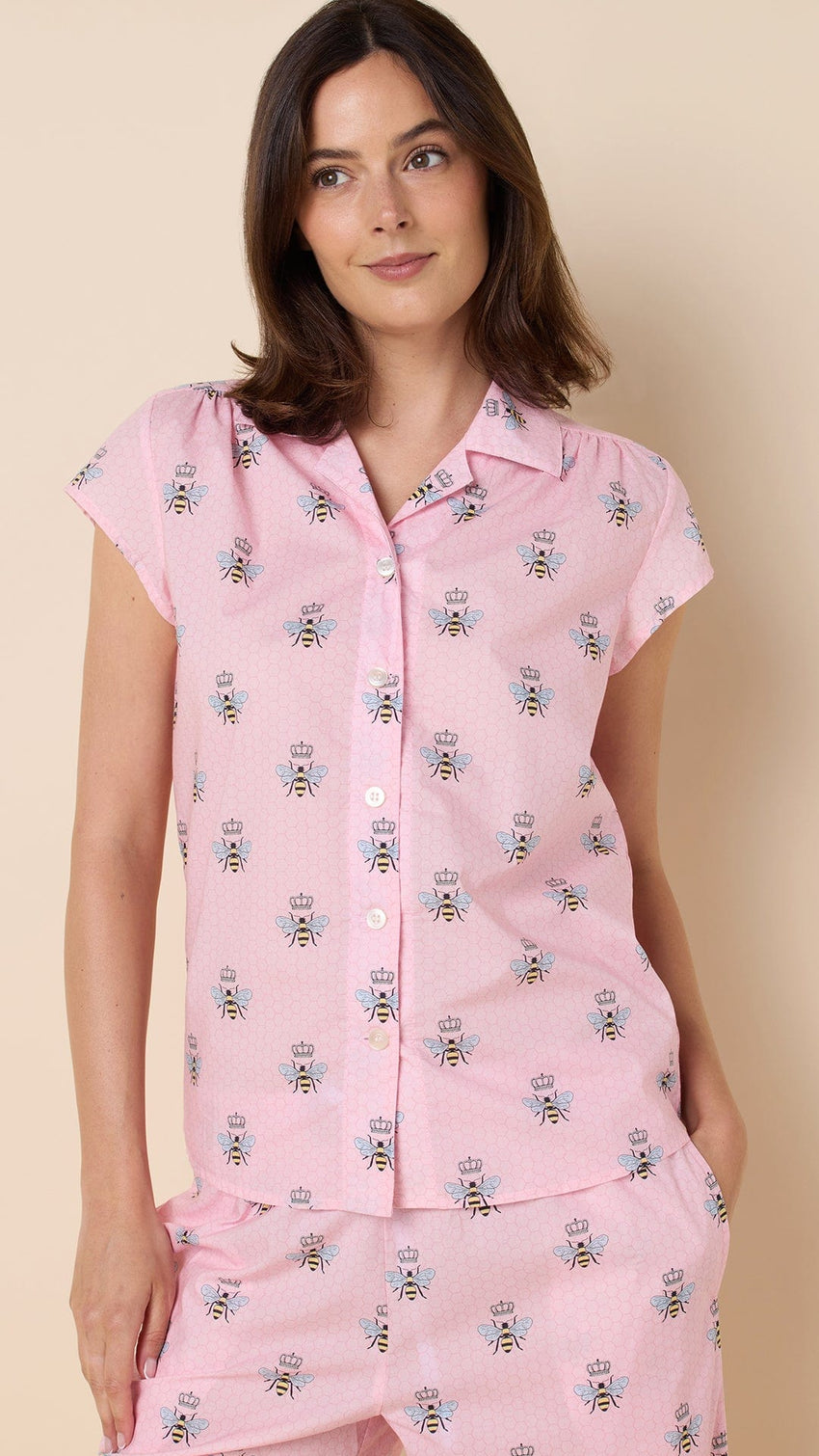 Queen Bee Luxe Pima Capri - Pink Main Pink