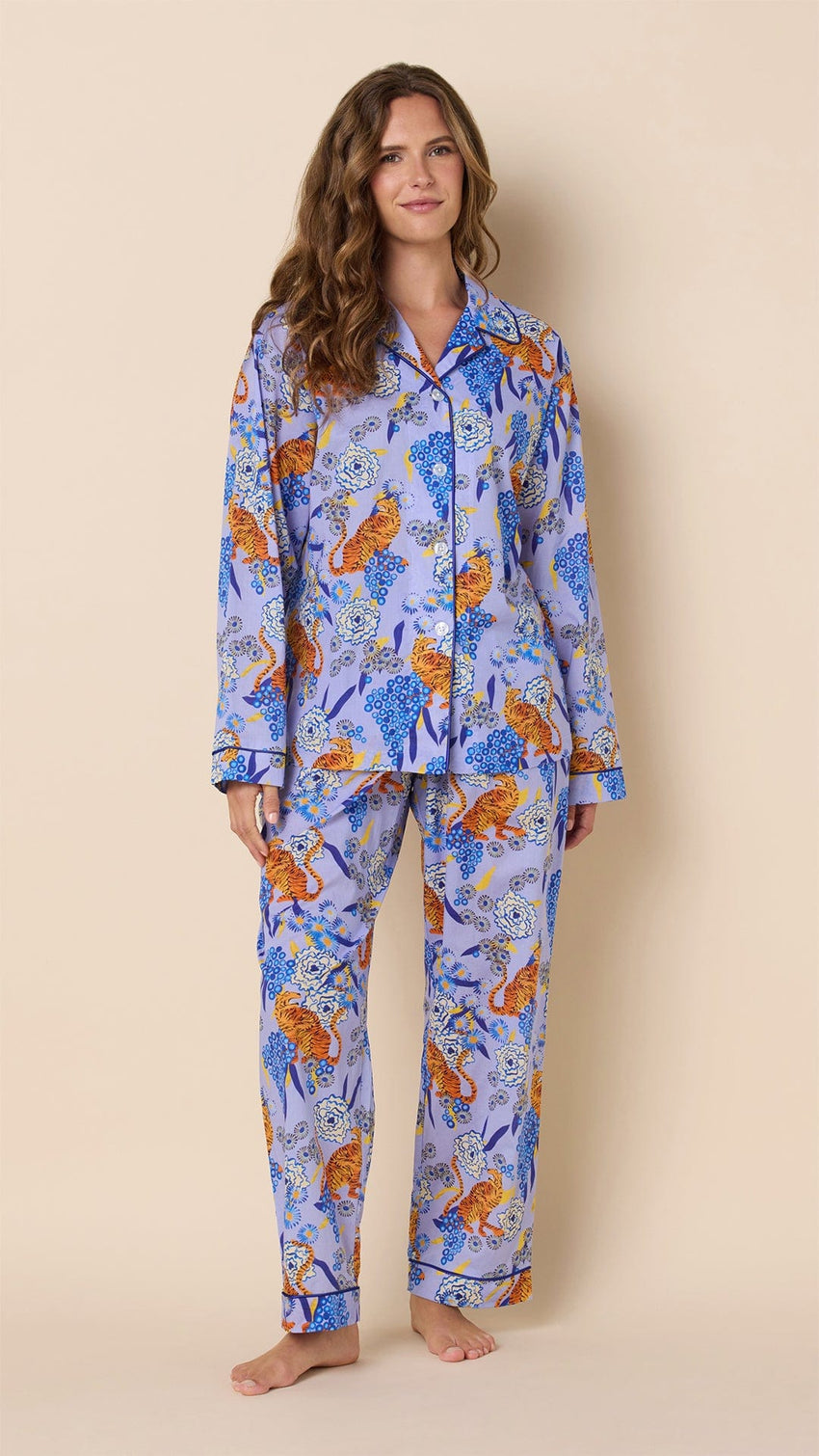 Tigress Voile Pajama Hover Extra Lavender
