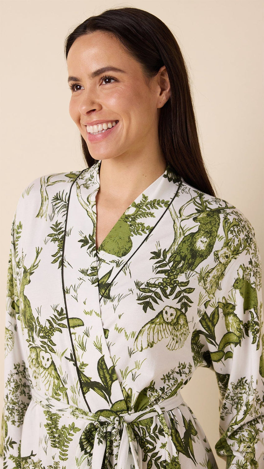 Woodside Pima Knit Robe White Extra