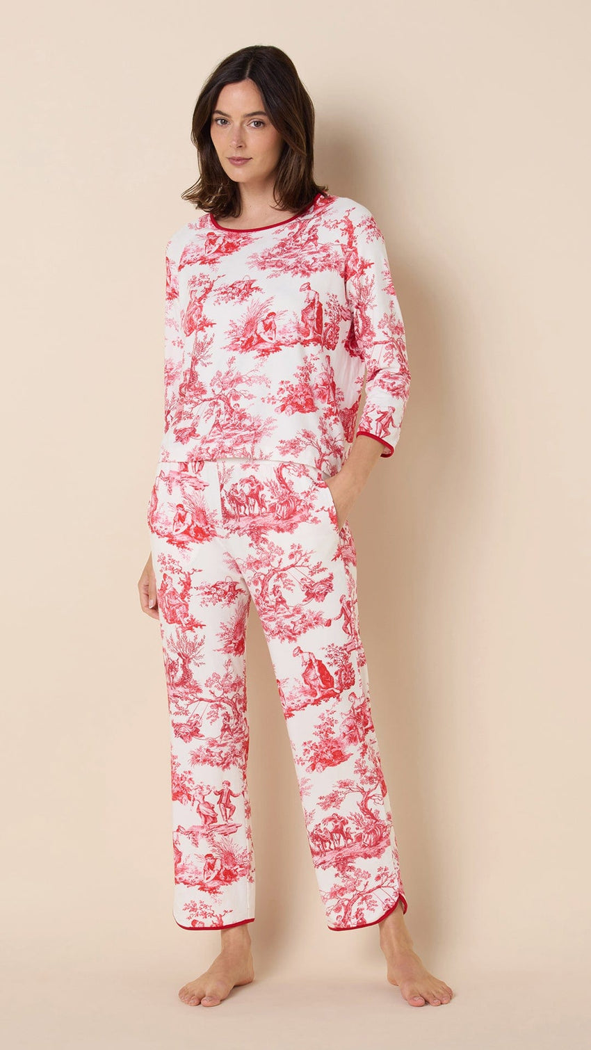 Idle Hours Pima Knit Simple Set Main White