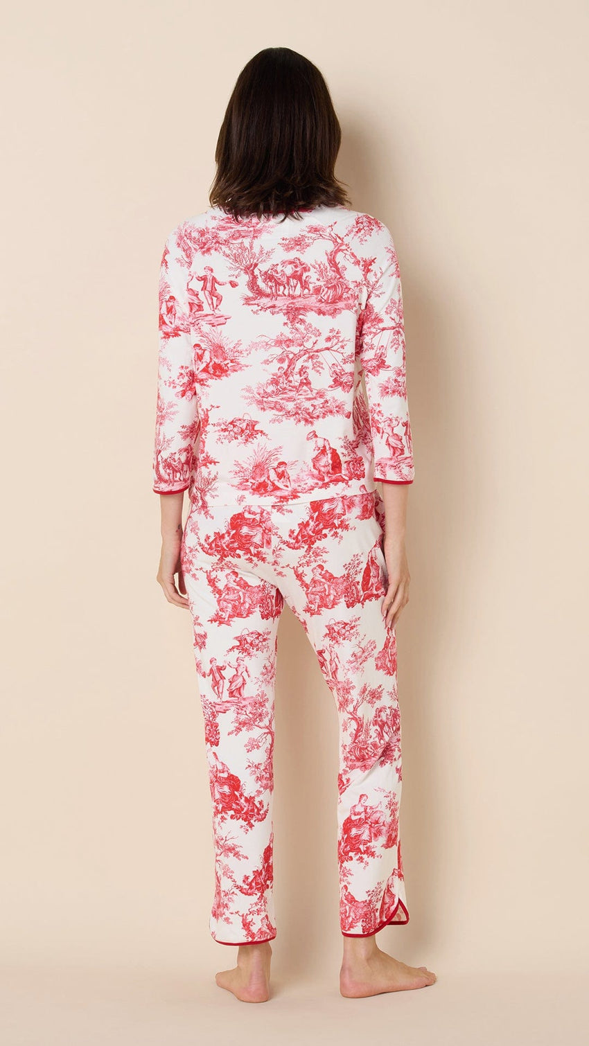 Idle Hours Pima Knit Simple Set Hover White
