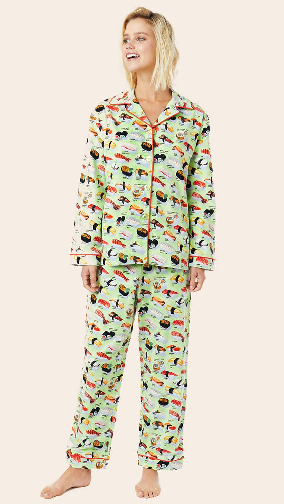 Sushi Flannel Pajama - Wasabi Main Wasabi