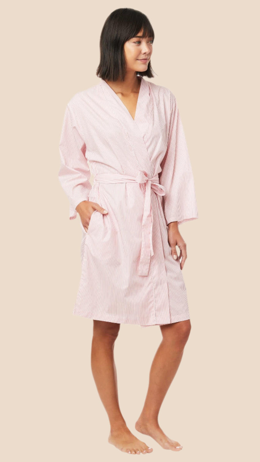 Simple Stripe Luxe Pima Robe Main All