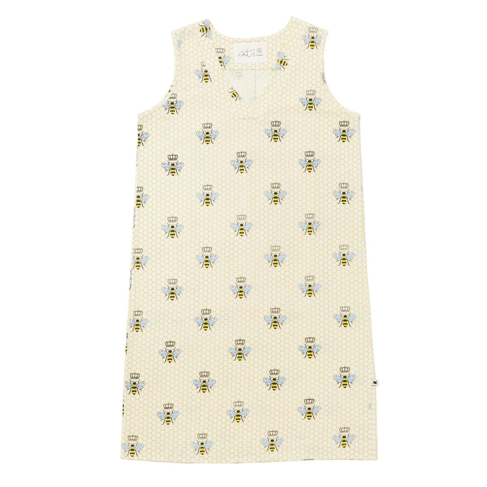 Queen Bee Pima Knit Nightgown - Honey Wide Honey