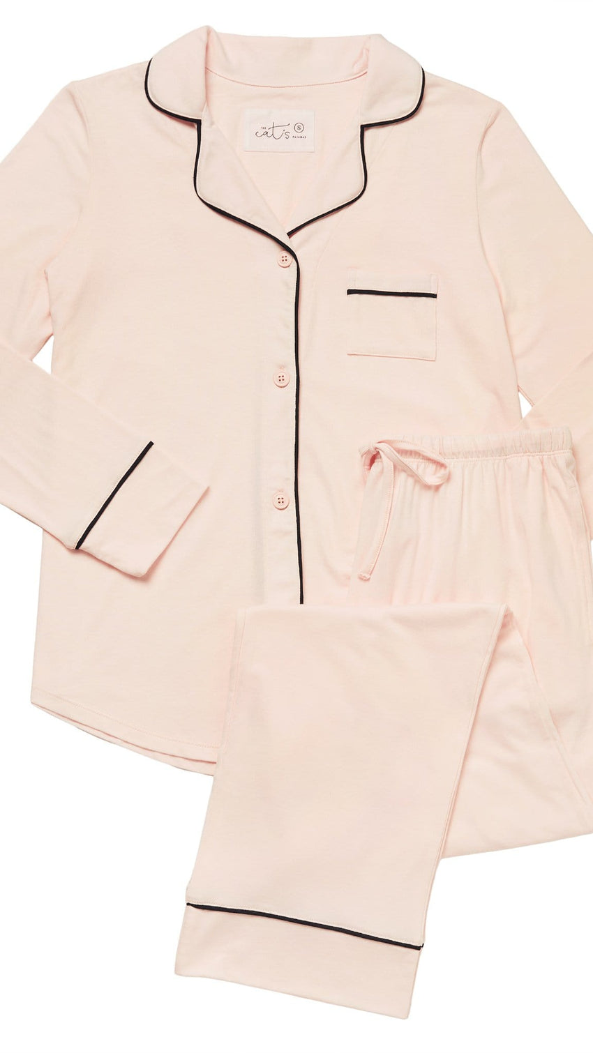 Classic Pima Knit Pajama - Powder Pink Extra Powder Pink