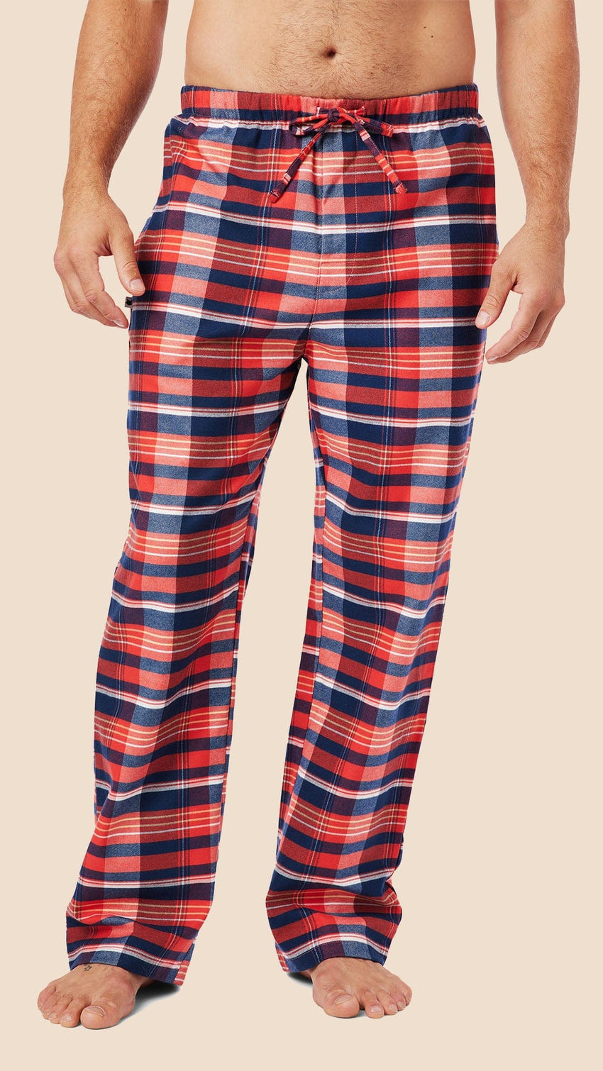 Bar Harbor Men's Pima Flannel Pant Main White