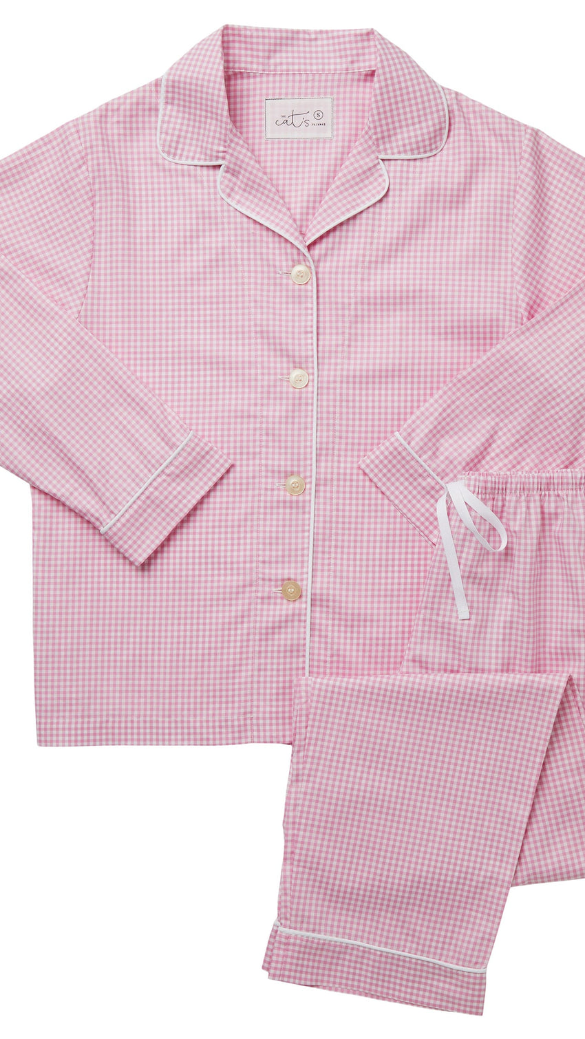 Classic Gingham Luxe Pima Pajama - Pink Classic Gingham Luxe Pima Pajama - Pink