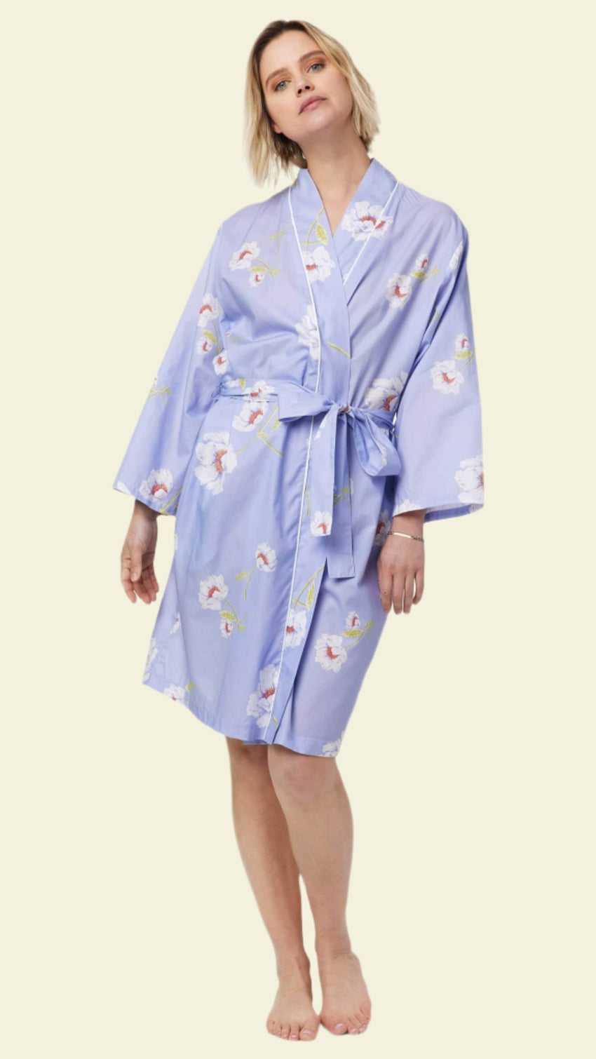 Isabella Luxe Pima Kimono Robe Isabella Luxe Pima Kimono Robe