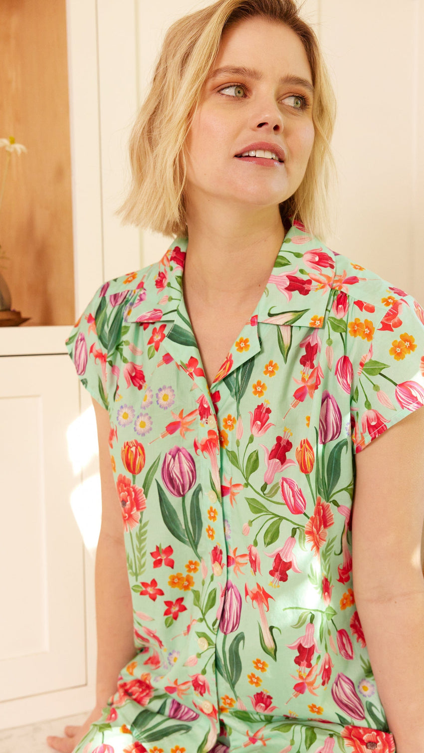 Lena's Garden Luxe Pima Capri Wide Green