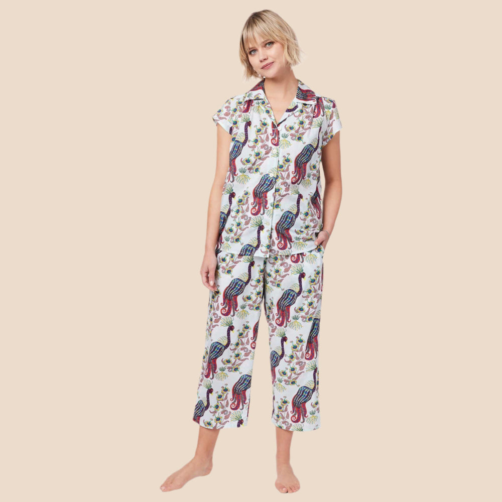 Peacock Tropicale Luxe Pima Capri Extra White