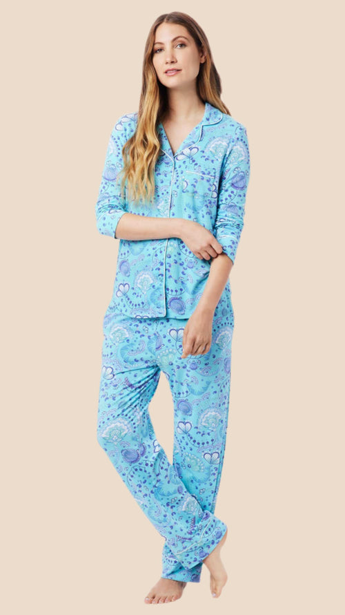 Stella Pima Knit Pajama Extra Blue