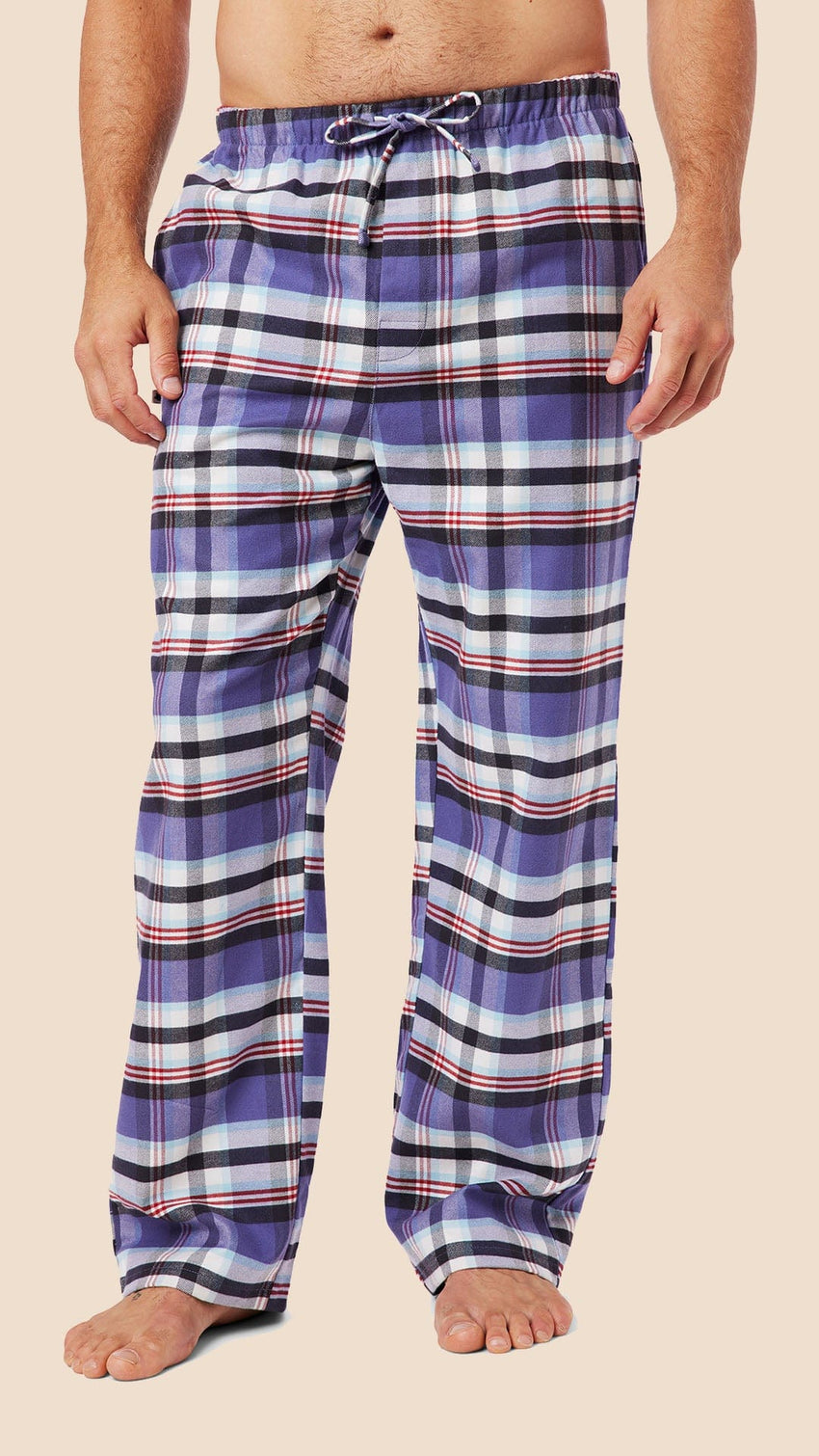 Telluride Men's Pima Flannel Pant Main White