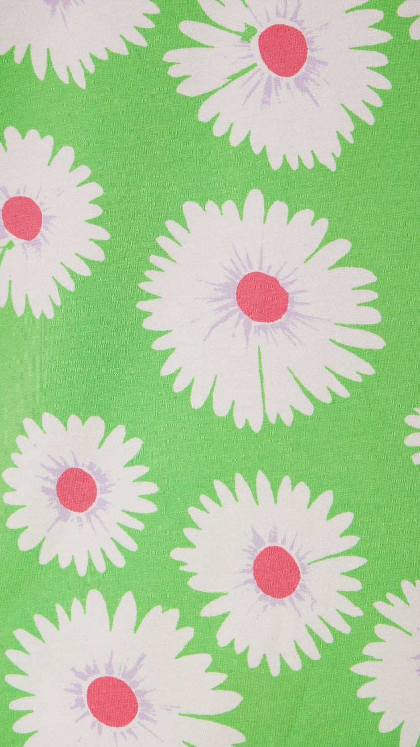 Daisies for Days Pima Knit Nightgown Extra Green