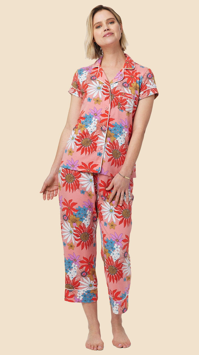 Here Comes the Sun Pima Knit Capri Here Comes the Sun Pima Knit Capri