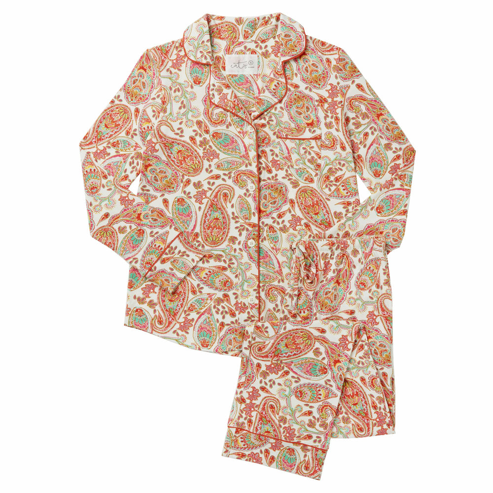 Paisley Park Pima Knit Pajama Description White