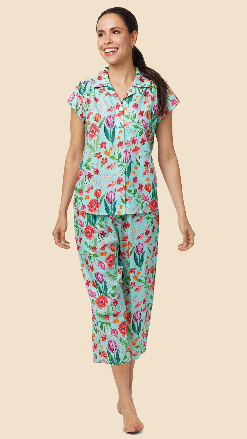 Lena's Garden Luxe Pima Capri Main Green