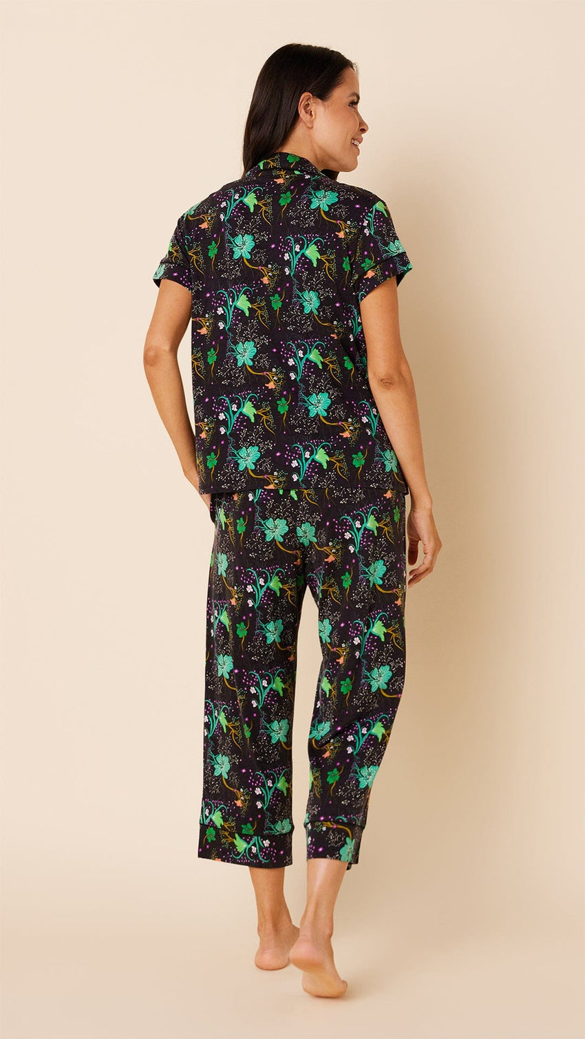 Stargazer Pima Knit Capri Hover Extra Black