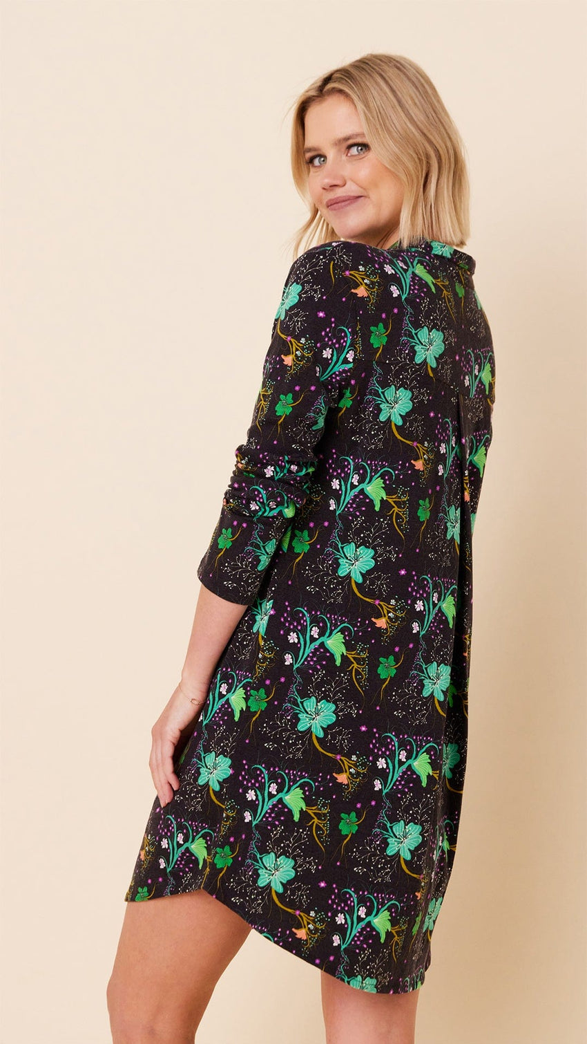 Stargazer Pima Knit Night Shirt Hover Extra Black