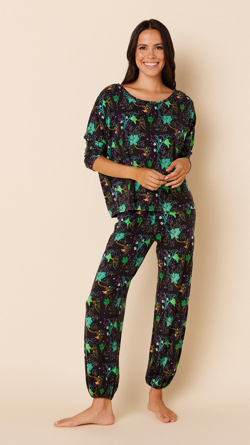 Stargazer Pima Knit Pullover Set Extra Black