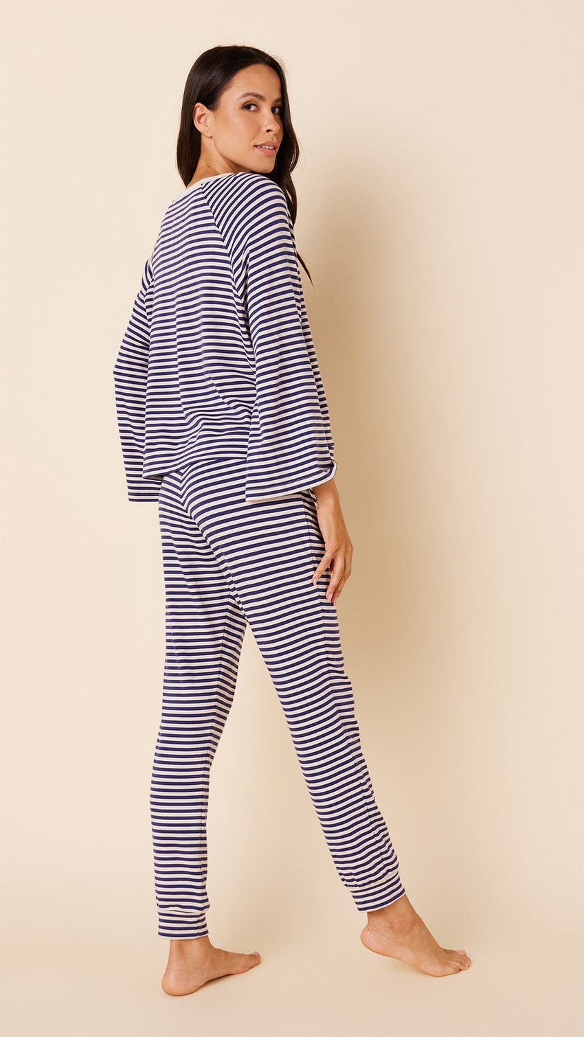 The Cat's Lounge Striped Set Hover Extra White