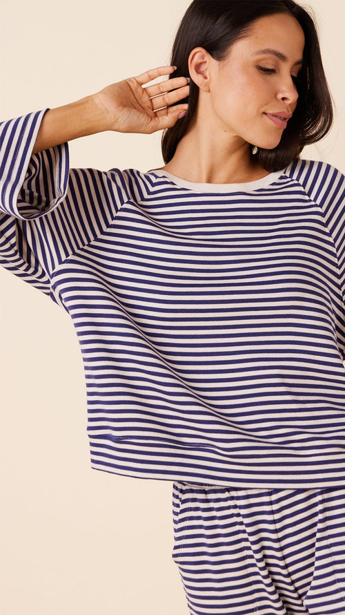 The Cat's Lounge Striped Set Extra White
