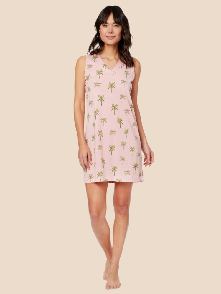 Tahiti Palm Pima Knit Nightgown Tahiti Palm Pima Knit Nightgown