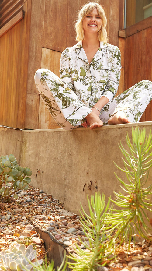 Woodside Pima Knit Pajama Extra White