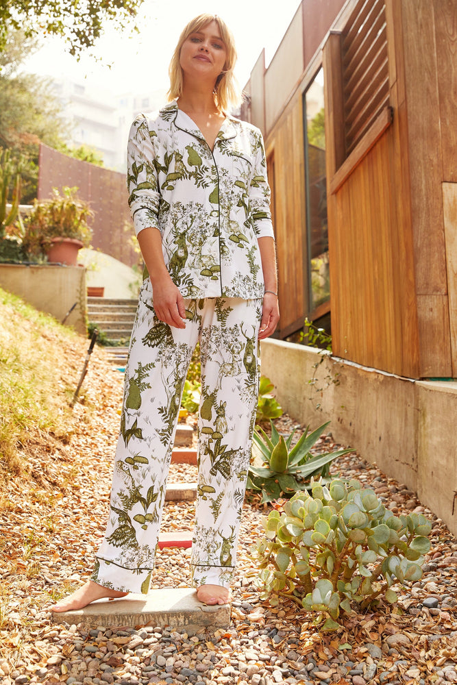 Woodside Pima Knit Pajama Extra White
