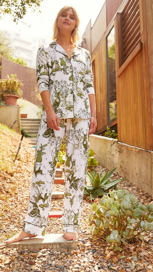Woodside Pima Knit Pajama Extra White
