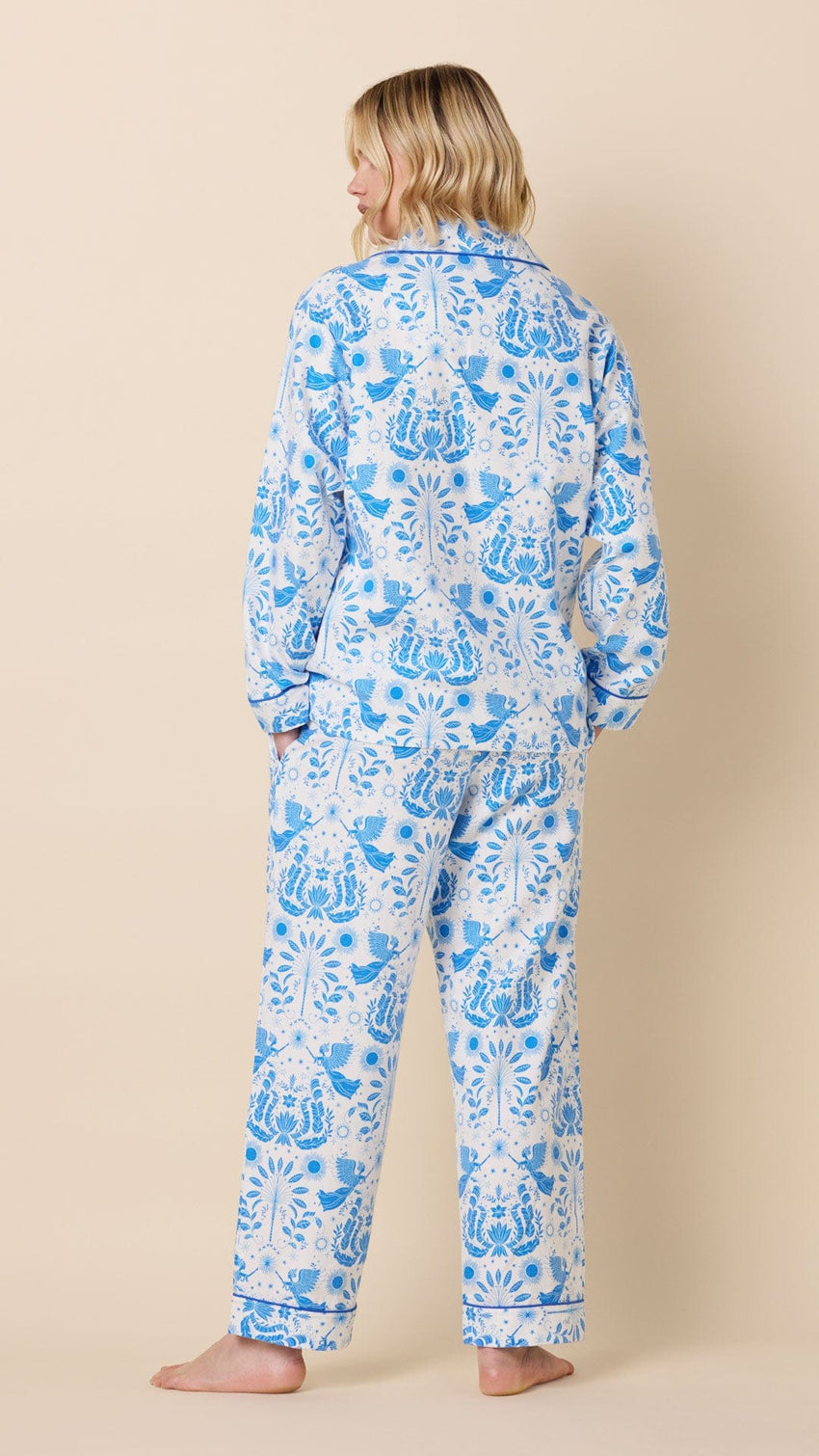 Angels Among Us Flannel Pajama White Extra