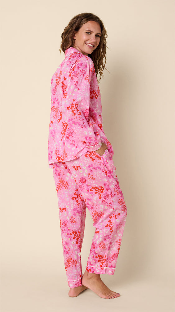 Popping Pink Voile Pajama Hover Pink