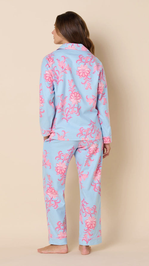 Ava Flannel Pajama Extra Blue