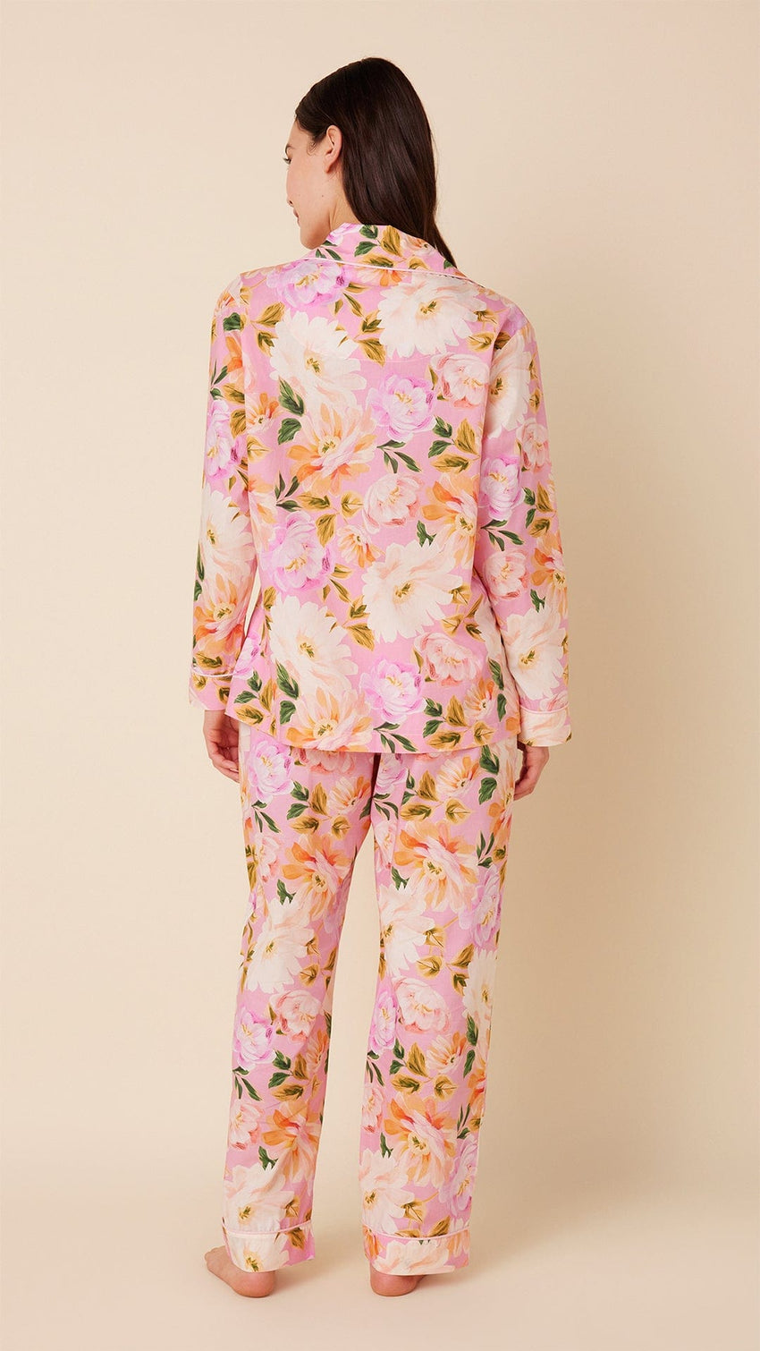 Blush Rose Luxe Pima Long-Sleeved Pajama Hover Pink