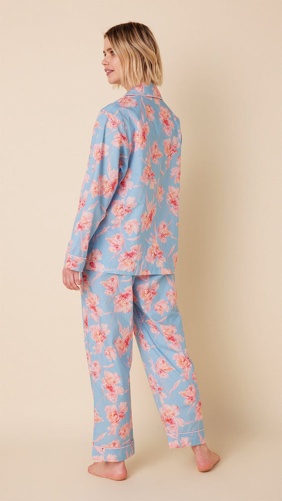 Celeste Luxe Pima Pajama Hover Blue